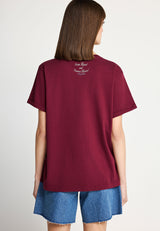 Tricou de damă din bumbac cu imprimeu