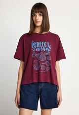 Women's cotton t-shirt with print