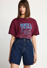 Women's cotton t-shirt with print