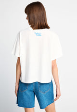 Tricou de damă din bumbac cu imprimeu
