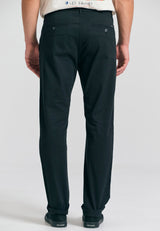 Pantaloni chino bărbătești - Esențiale - Negru