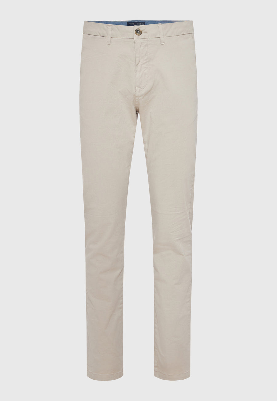 Pantaloni chino bărbătești - The essentials - Gri deschis