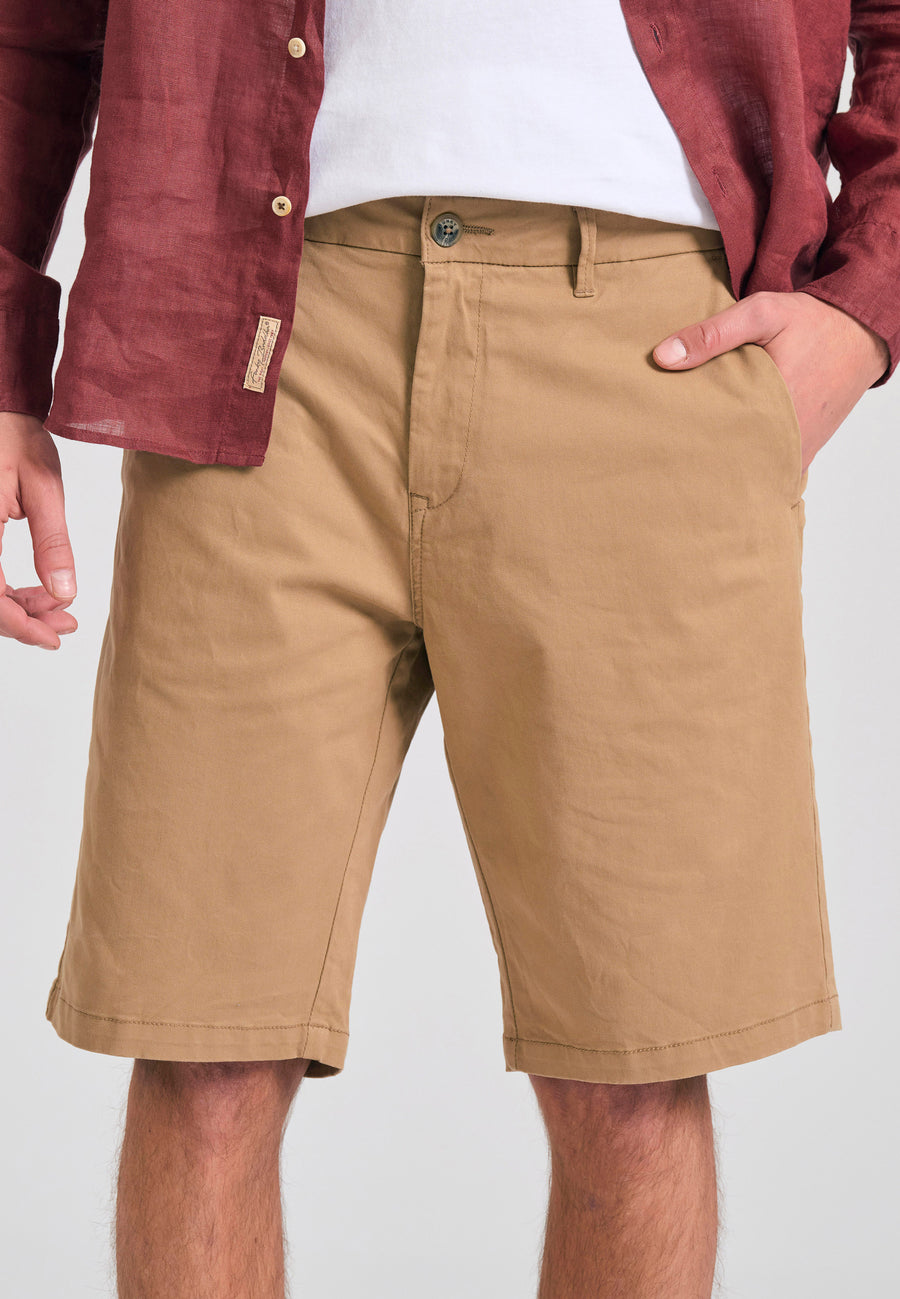 Pantaloni scurți chino bărbătești - Esențiale - Bej