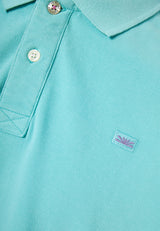 Tricou polo cu logo brodat - The essentials - Turcoaz