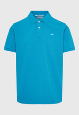 Tricou polo cu logo brodat - Esențiale - Deep lagoon