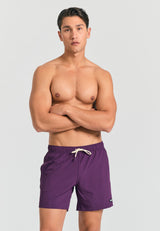 Pantaloni scurți de baie pentru bărbați - Esențiale - Prună