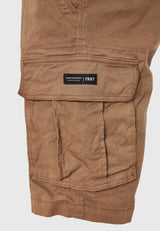 Pantaloni scurți cargo pentru bărbați - Esențiale - Cigar