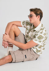 Men's cargo shorts - The essentials - Greige