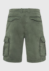 Pantaloni scurți cargo pentru bărbați - Esențiale - Verde mineral