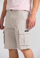 Pantaloni scurți cargo pentru bărbați - The essentials - Gri deschis