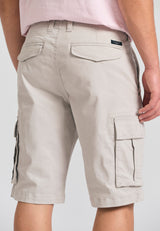 Pantaloni scurți cargo pentru bărbați - The essentials - Gri deschis