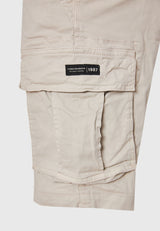 Pantaloni scurți cargo pentru bărbați - The essentials - Gri deschis