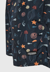 All over printed men's swim shorts - Black