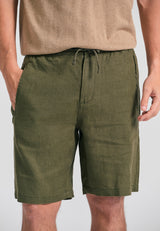 Men's comfort fit garment dyed shorts