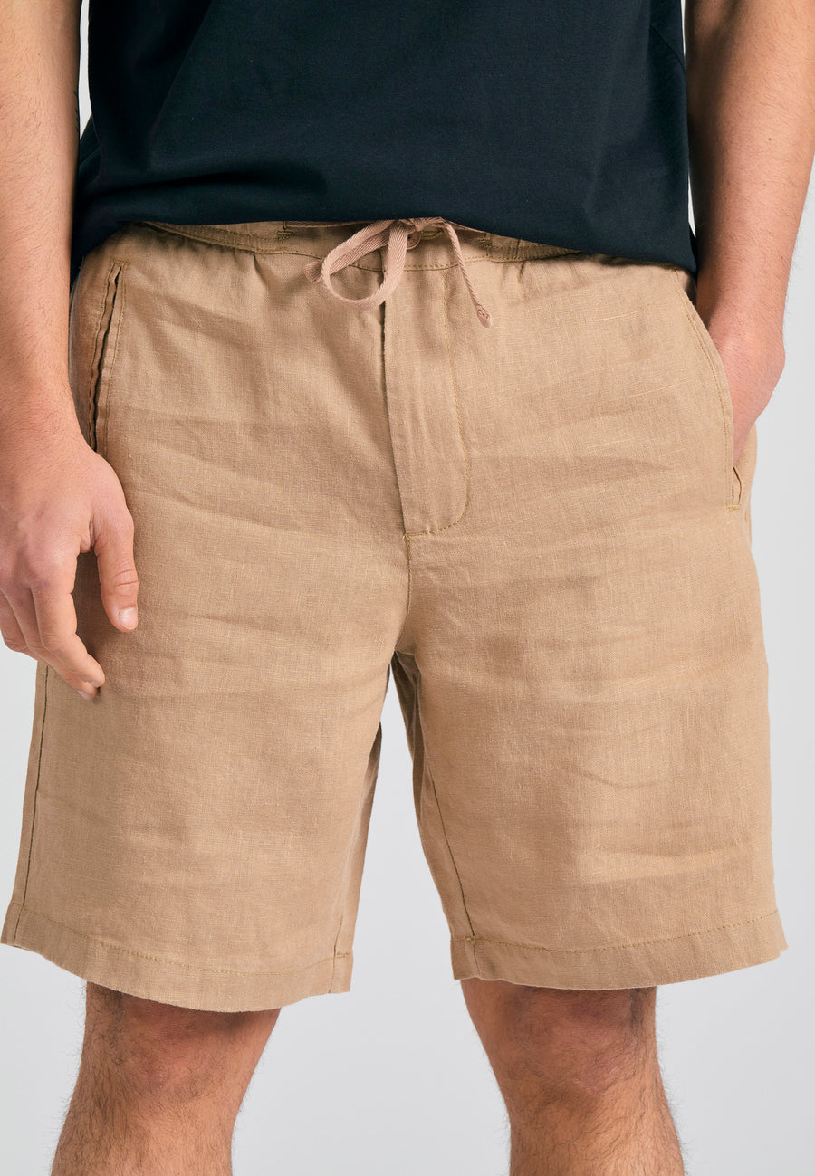 Pantaloni scurți bărbătești, vopsiți, cu croială comodă
