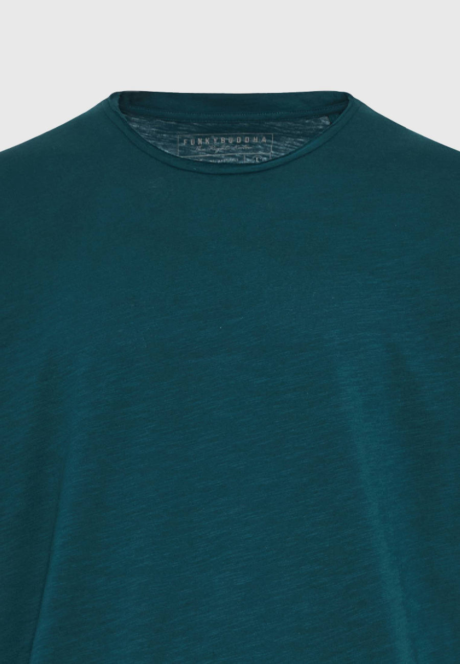Tricou cu croială lejeră și margini brute - Gri închis la culoare