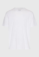 Tricou cu croială lejeră și margini brute - Alb