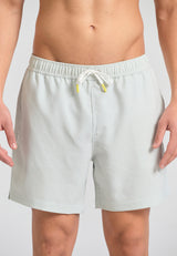 Pantaloni scurți de baie cu dungi pentru bărbați Seersucker - Verde vânător