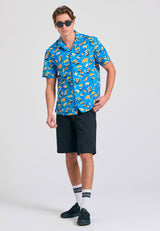 Relaxed fit all over printed shirt - Electric indigo