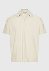 Tricou polo din amestec de in, croială relaxată - Sugar
