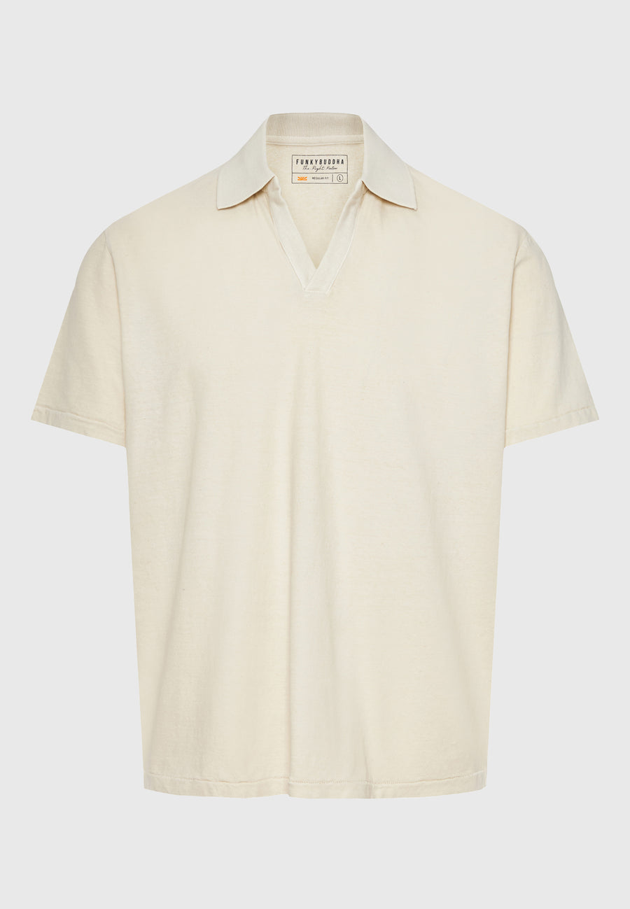 Tricou polo din amestec de in, croială relaxată - Sugar