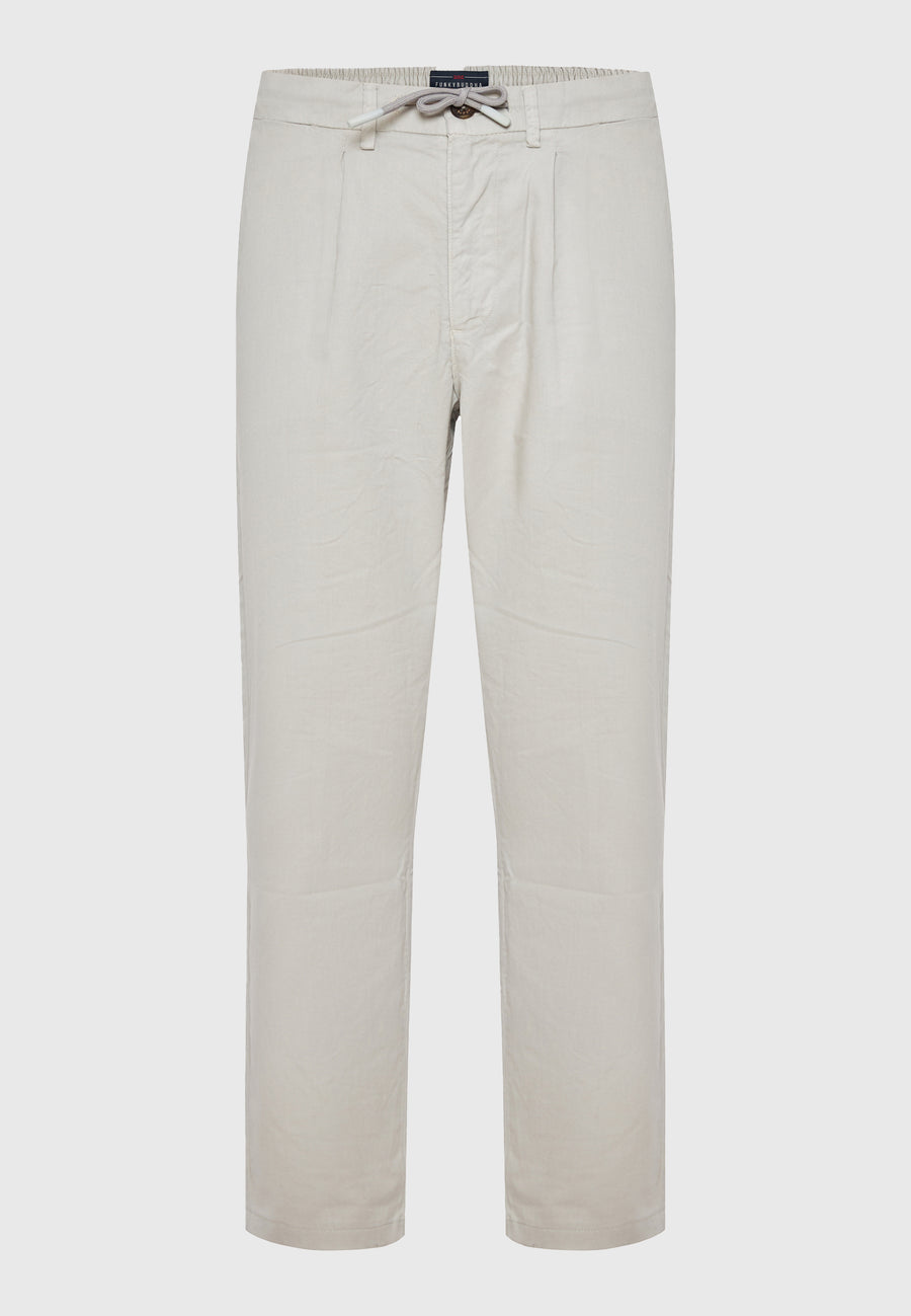 Comfort fit garment dyed chino pants - Mist grey