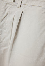 Comfort fit garment dyed chino pants - Mist grey