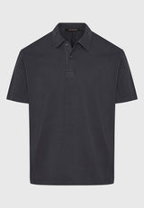Men's garment dyed polo shirt - Anthracite