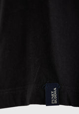 Tricou cu imprimeu Funky Buddha pe piept - Negru