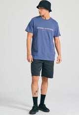 Tricou cu imprimeu Funky Buddha pe piept - Indigo