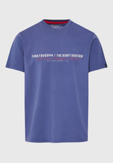 Tricou cu imprimeu Funky Buddha pe piept - Indigo
