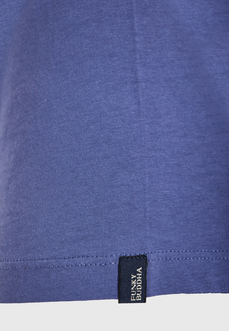T-shirt with Funky Buddha print on the chest - Indigo