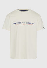 Tricou cu imprimeu Funky Buddha pe piept - Alb-gălbui