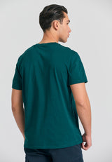 T-shirt with Funky Buddha print - Dark sea