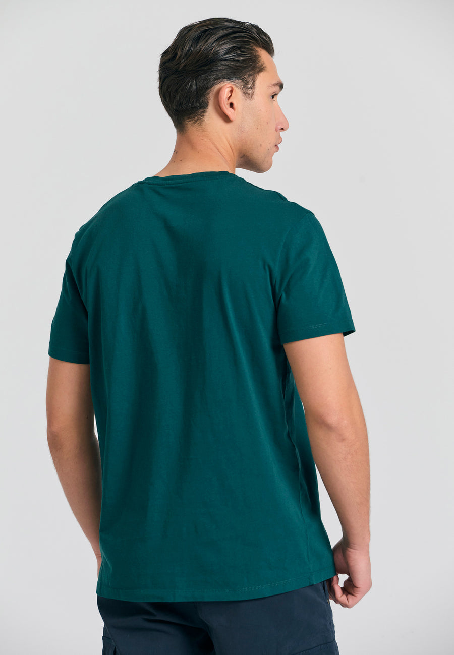 Tricou cu imprimeu Funky Buddha - Mare închis la culoare