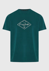 T-shirt with Funky Buddha print - Dark sea
