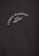 Tricou cu croială lejeră și imprimeu artistic pe spate - Antracit