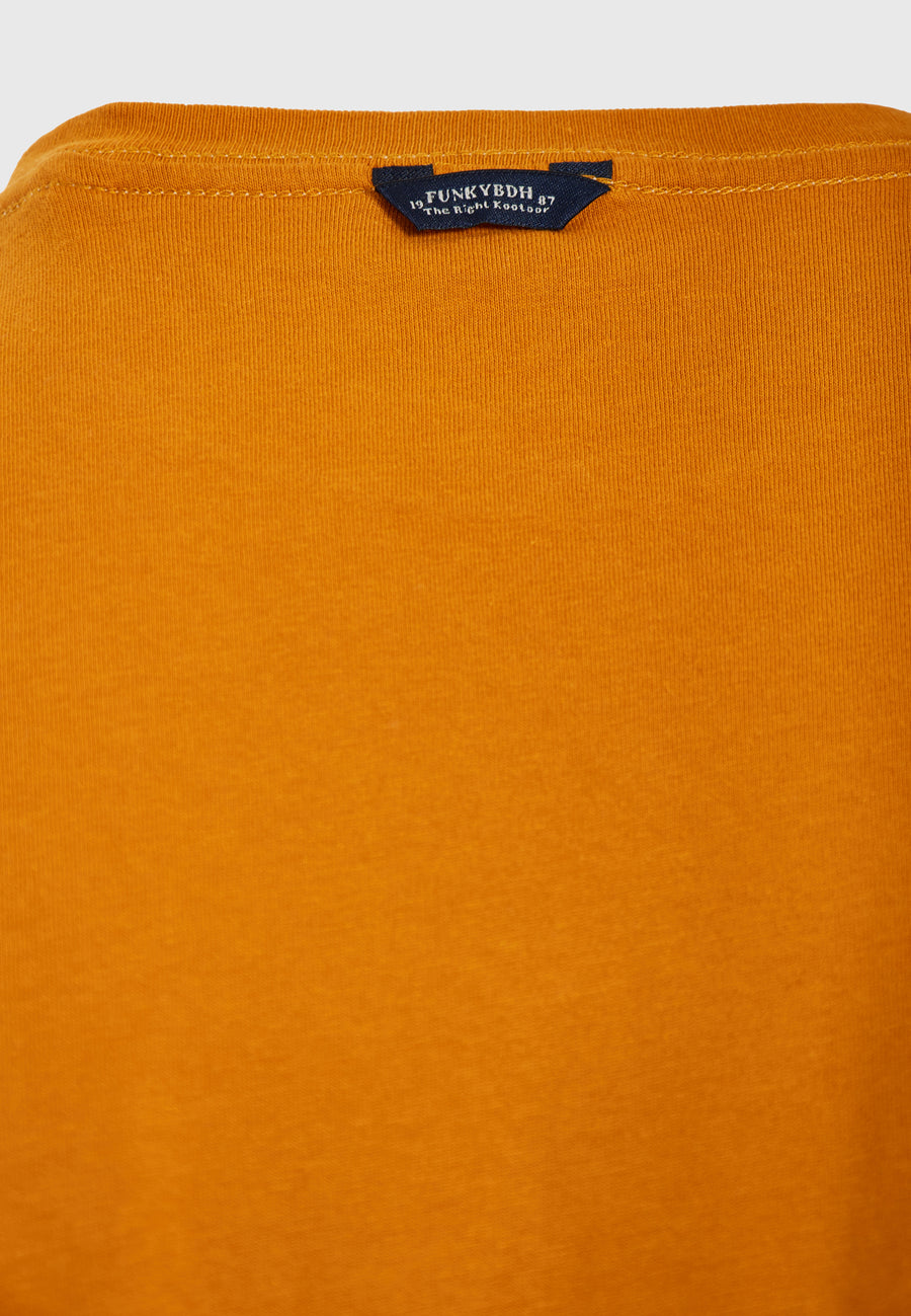 Tricou din bumbac organic cu imprimeu în relief - Dijon