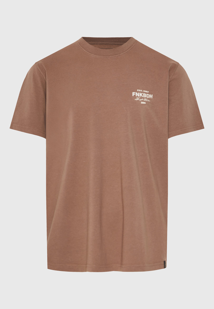 Tricou lejer cu imprimeu artistic pe spate - Cigar