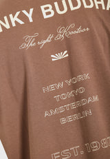 Tricou lejer cu imprimeu artistic pe spate - Cigar