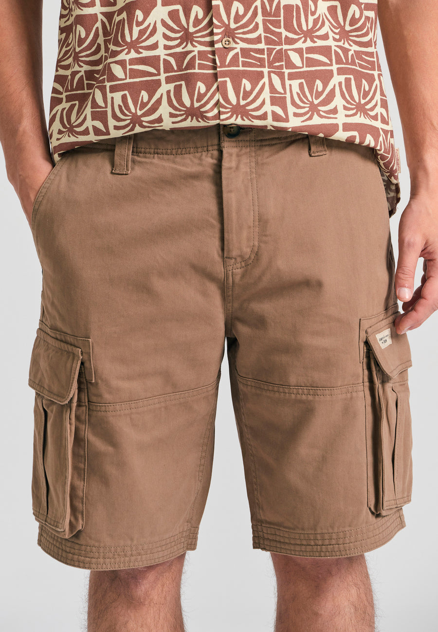 Pantaloni scurți cargo confortabili - Cigar