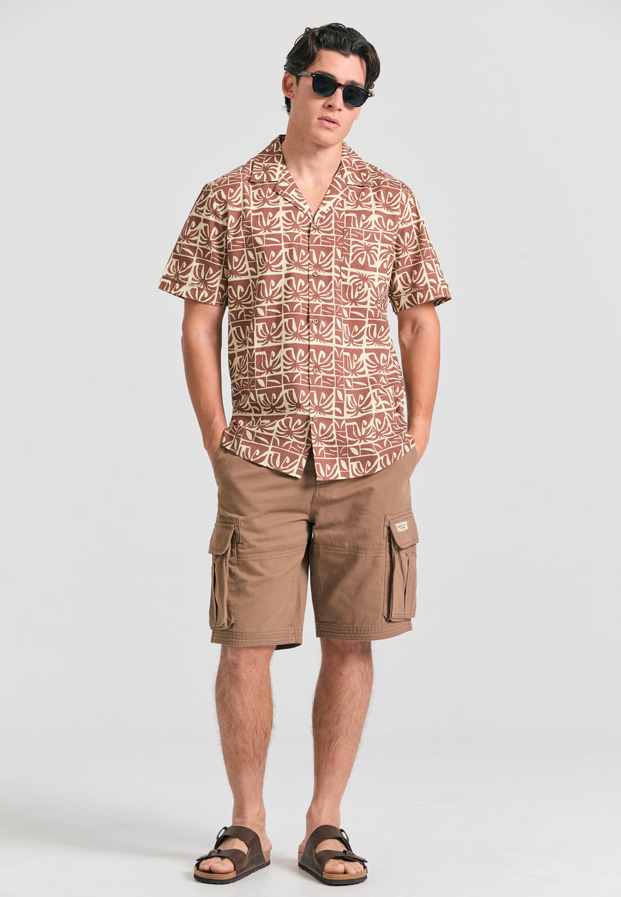 Pantaloni scurți cargo confortabili - Cigar