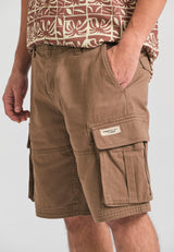 Pantaloni scurți cargo confortabili - Cigar