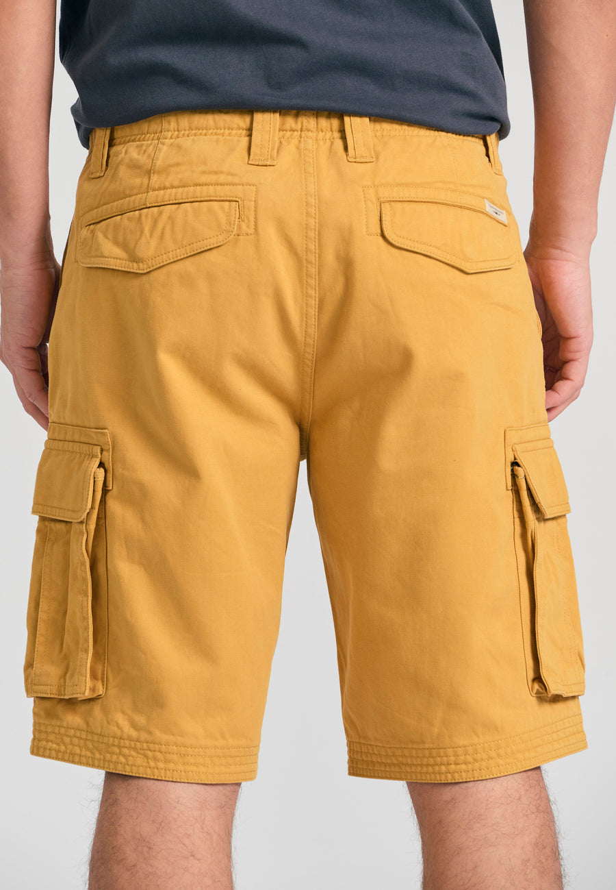 Pantaloni scurți cargo confortabili - Galben mineral