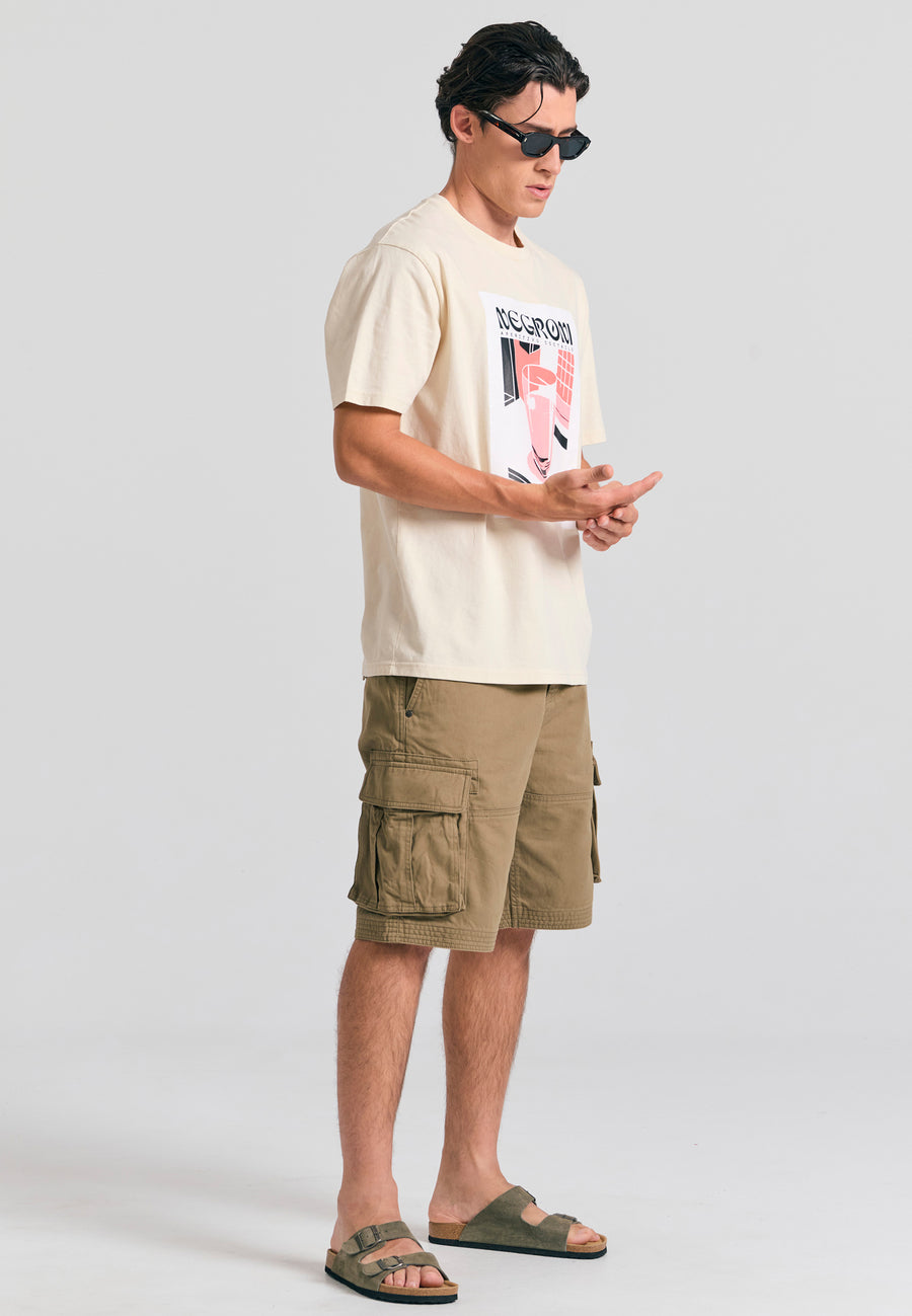 Pantaloni scurți cargo confortabili - Oregano