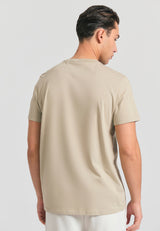 Tricou cu imprimeu cu ramă pe piept - Stone