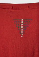 Tricou cu imprimeu pe piept - Maro Spice