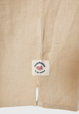 Cămașă relaxată din amestec de in - Nisipiu