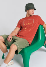 Pantaloni scurți jogger cu croială largă - The essentials - Verde vânătoresc