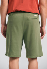 Pantaloni scurți jogger cu croială largă - The essentials - Verde vânătoresc